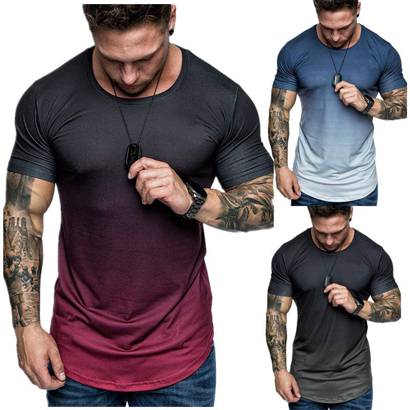 Gradient Round Neck T-shirt