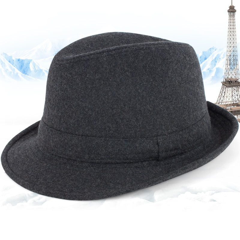 Autumn And Winter Woolen Fedora Hats