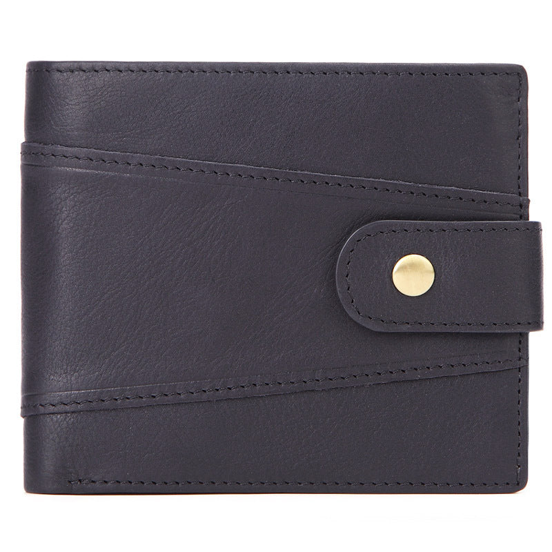Oil Wax Leather Retro Top Layer Cowhide Wallet