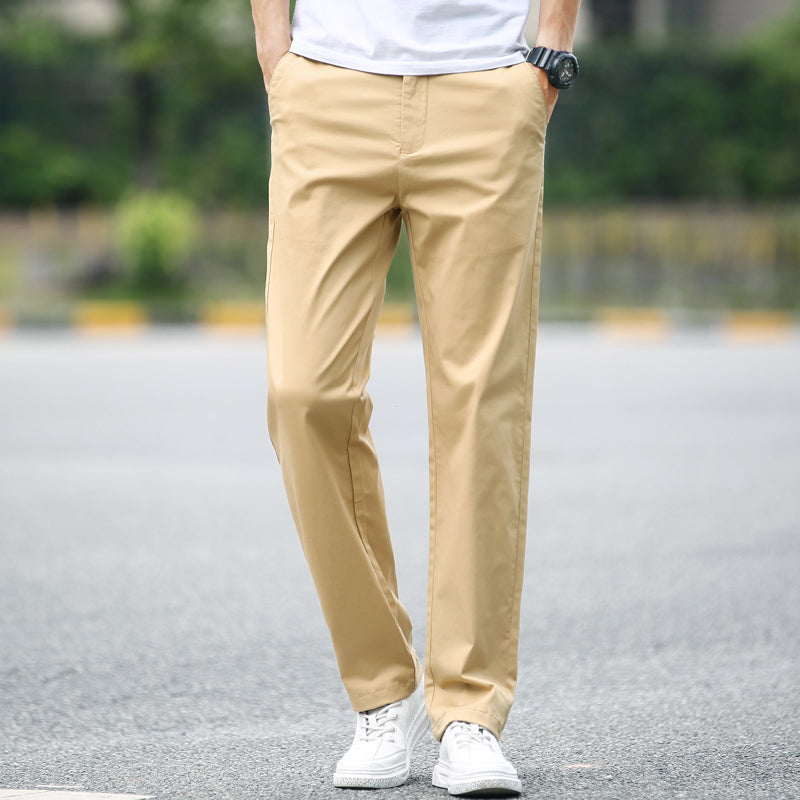 Spring And Autumn Loose Straight Suit Pants