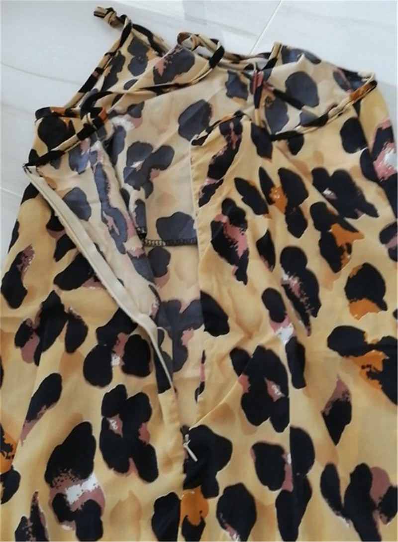 Sexy Fashion Leopard Printed Women Dress