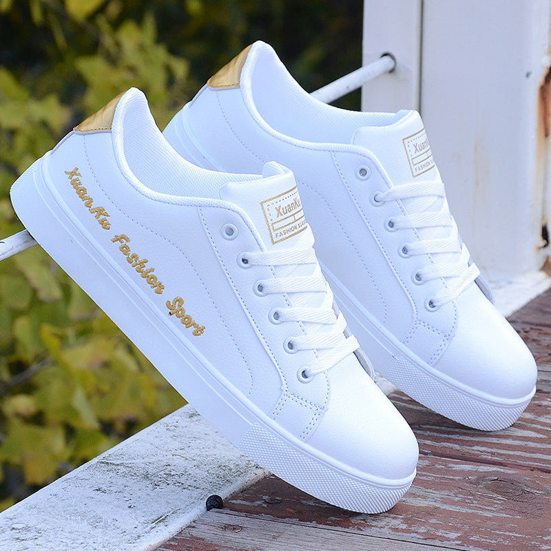 White Trendy Sports Casual Shoes