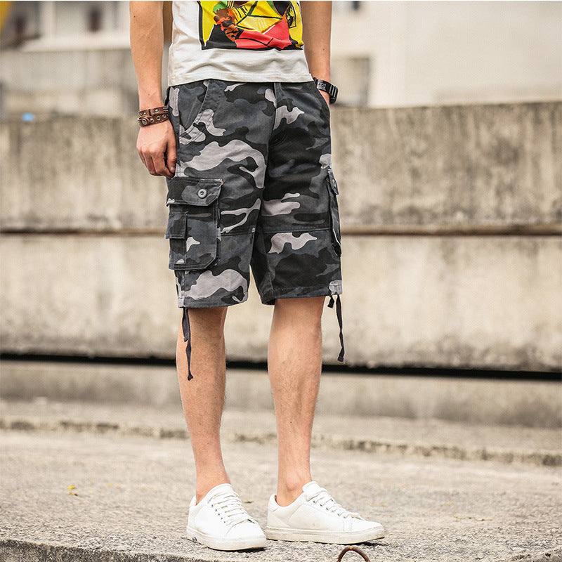 Camo Army Multi-Pocket Shorts