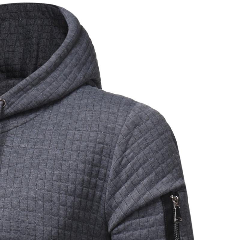 Sweatshirt Hoodie With Arm Zipper Long Sleeve Slim Tops
