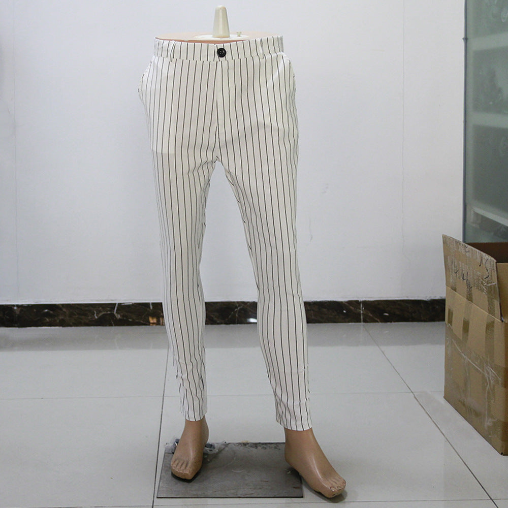 Striped casual pants