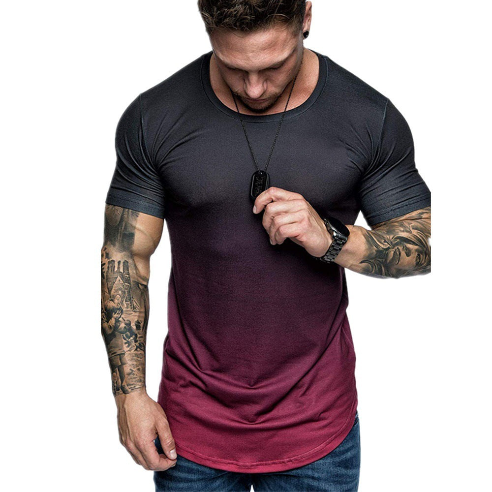 Gradient Round Neck T-shirt