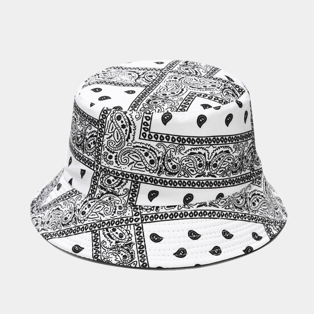Bandana Print Bucket Hats With Multiple Colorways