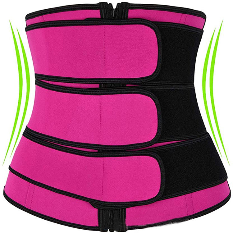 Tummy Sweat Shapewear Bodysuits Waist Trainer Slimming 2-3 Belts Workout Shaper Corset