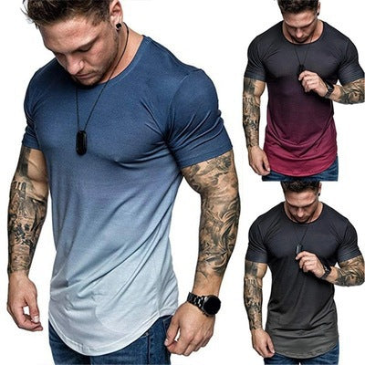 Gradient Round Neck T-shirt