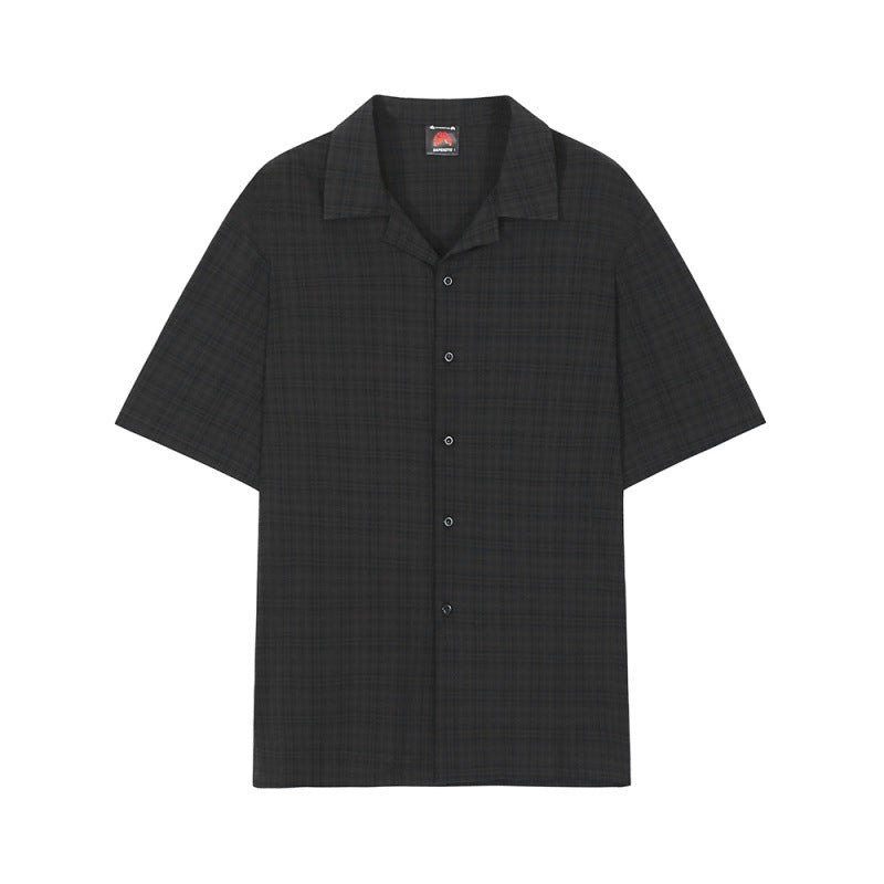 Checkered Summer Short-sleeved Shirt For Men